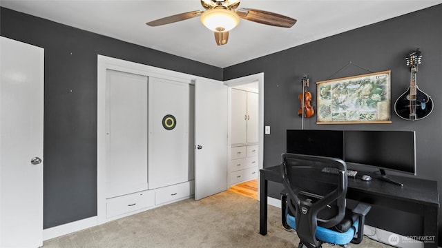1109 University St, Walla Walla, WA 99362 - carpeted office space featuring a ceiling fan