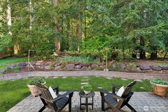 1826 168th Pl SE, Mill Creek, WA 98012 - view of green lawn featuring a patio area