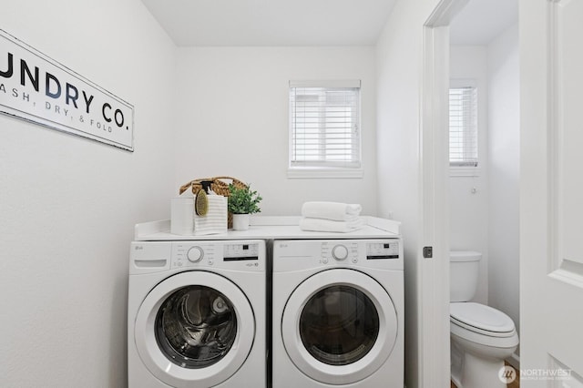 1826 168th Pl SE, Mill Creek, WA 98012 - laundry room featuring separate washer and dryer