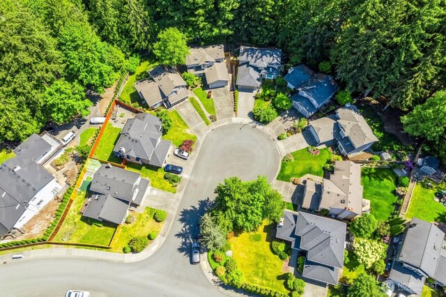 1826 168th Pl SE, Mill Creek, WA 98012 - aerial view of residential area with property parcel outlined