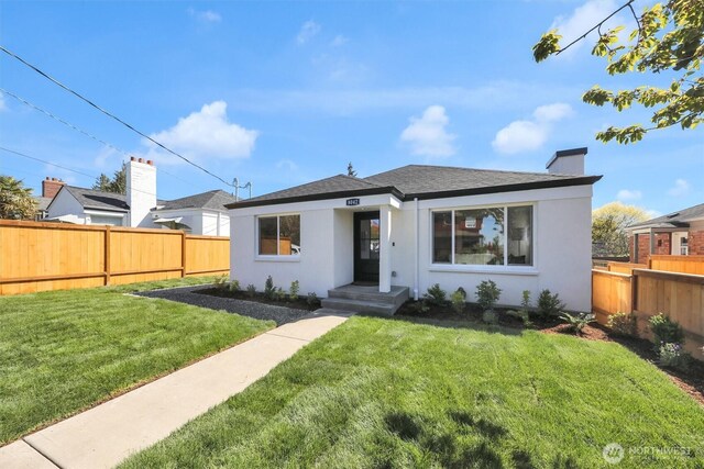 8042 19th Ave NW, Seattle, WA 98117 - bungalow-style home with stucco siding and a chimney