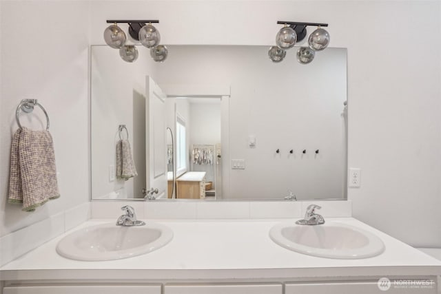 201 SE Alder St, Winlock, WA 98596 - bathroom with double vanity
