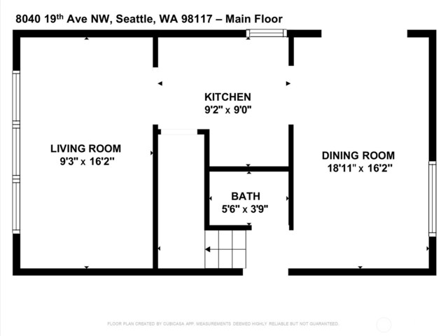 8040 19th Ave NW, Seattle, WA 98117 - floor plan / room layout