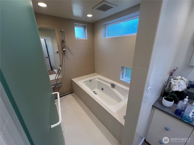 12509 SE 48th Pl, Bellevue, WA 98006 - full bathroom with tile patterned floors and vanity