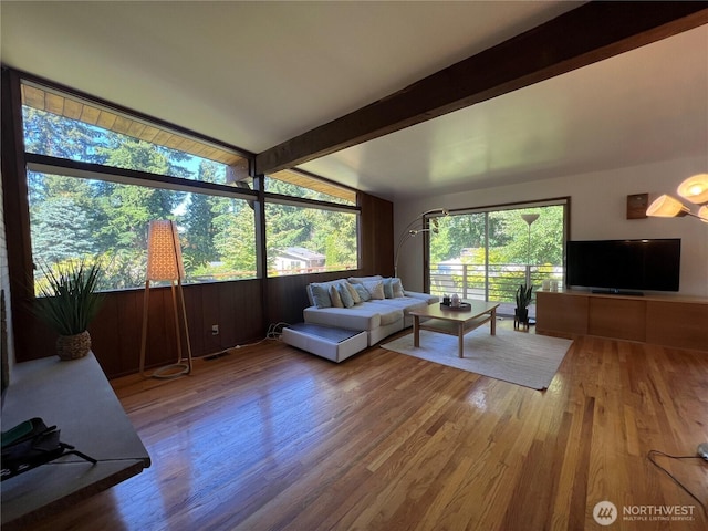 12509 SE 48th Pl, Bellevue, WA 98006 - living room with wood finished floors