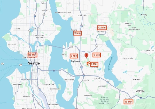 639 130th Ave NE, Bellevue, WA 98005 - map / location