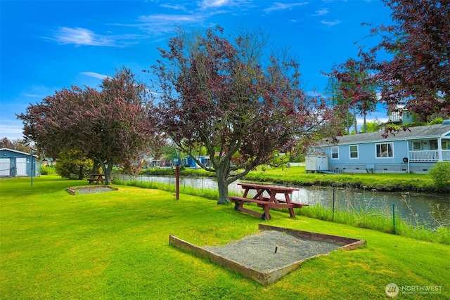 7530 Birch Bay Dr Unit 210, Blaine, WA 98230 - view of community with a water view and a yard