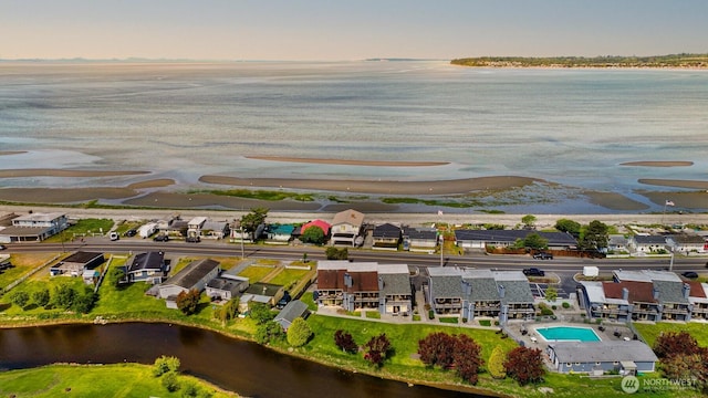 7530 Birch Bay Dr Unit 210, Blaine, WA 98230 - aerial view of residential area featuring a large body of water and a pool