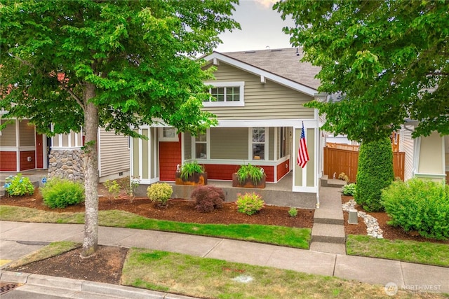 4301 Mckinley St NE, Lacey, WA 98516 - view of front of house featuring covered porch