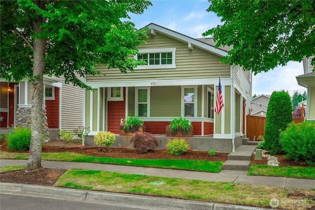 4301 Mckinley St NE, Lacey, WA 98516 - view of front of house featuring a porch
