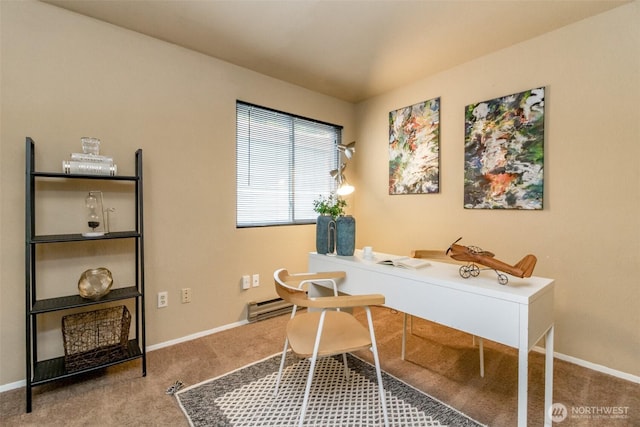 13714 SE 258th Pl Unit 36, Kent, WA 98042 - home office featuring carpet floors and baseboards