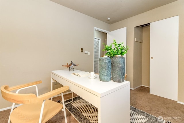 13714 SE 258th Pl Unit 36, Kent, WA 98042 - office area featuring carpet and baseboards