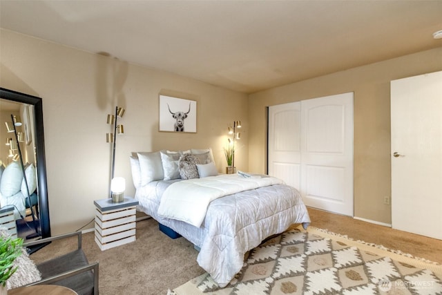 13714 SE 258th Pl Unit 36, Kent, WA 98042 - bedroom featuring carpet floors and a closet