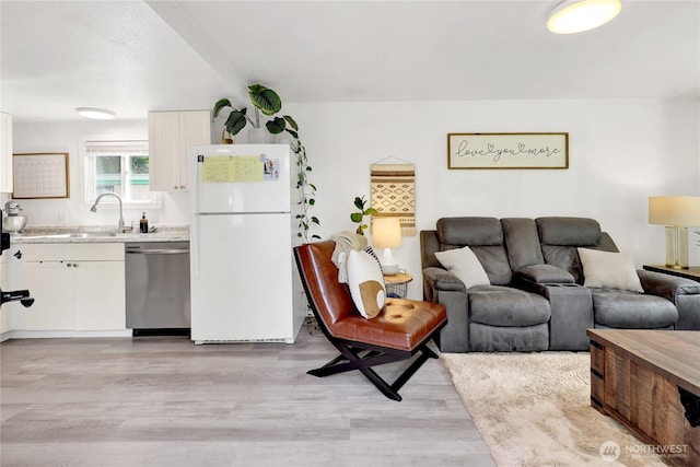 3854 Britton Rd Unit 1, Bellingham, WA 98226 - living area with light wood-style flooring