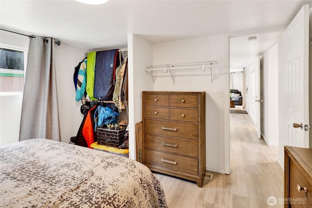 3854 Britton Rd Unit 1, Bellingham, WA 98226 - bedroom with light wood-style flooring and baseboards