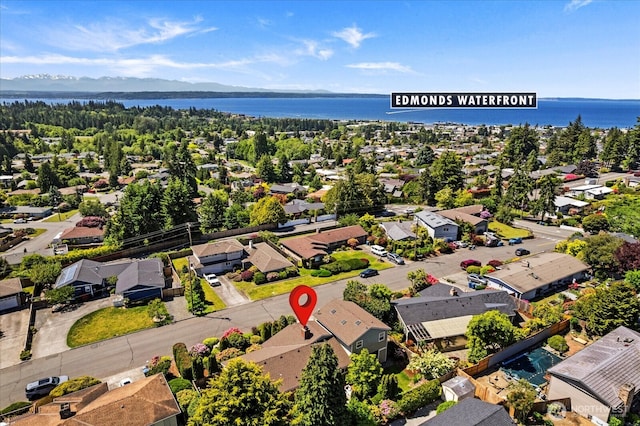 22035 99th Pl W, Edmonds, WA 98020 - aerial perspective of suburban area featuring a nearby body of water