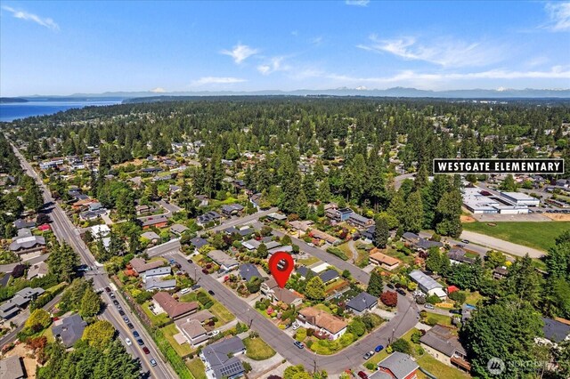 22035 99th Pl W, Edmonds, WA 98020 - aerial view of property and surrounding area featuring a forest