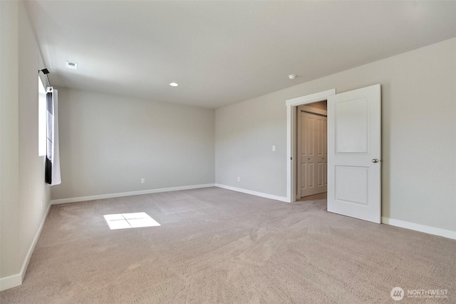 3007 Fiddleback St NE, Lacey, WA 98516 - empty room with carpet flooring and recessed lighting