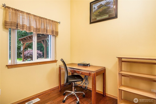 6841 NW Ranger Way, Silverdale, WA 98383 - office area with wood finished floors and baseboards