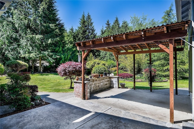 6841 NW Ranger Way, Silverdale, WA 98383 - view of patio with a pergola and area for grilling