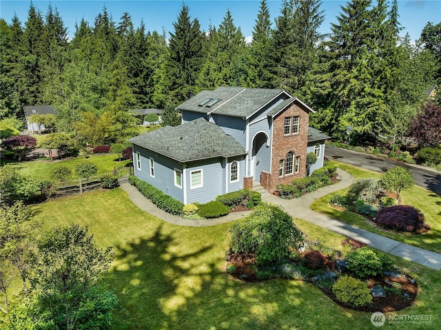 6841 NW Ranger Way, Silverdale, WA 98383 - traditional-style home with a shingled roof and brick siding