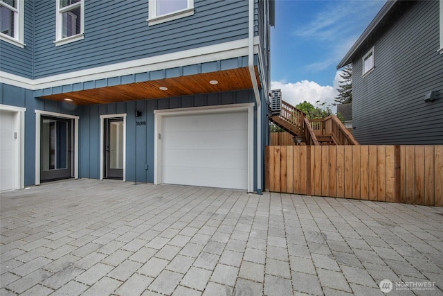 3639 34th Ave W Unit B, Seattle, WA 98199 - garage with decorative driveway
