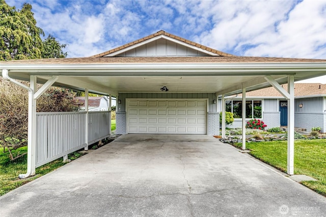 361 E Anderson Rd, Sequim, WA 98382 - view of parking / parking lot with a garage and concrete driveway