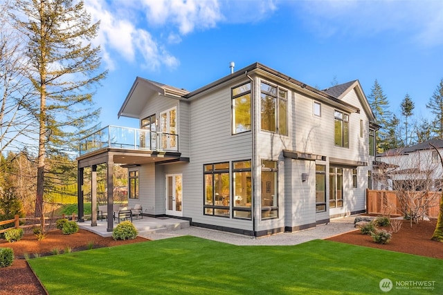 21412 NE 16th St, Sammamish, WA 98074 - back of house featuring a balcony and a patio