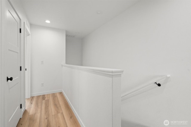 1013 Peach Rd Unit A & B, Winlock, WA 98659 - hallway with light wood-style floors, recessed lighting, and baseboards