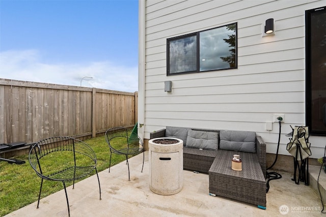 1013 Peach Rd Unit A & B, Winlock, WA 98659 - view of patio / terrace with an outdoor living space