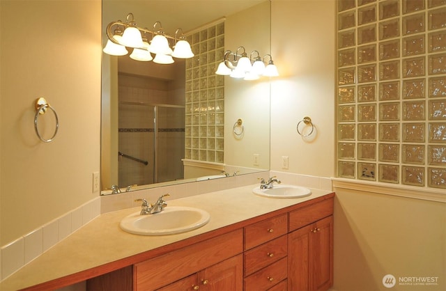 1494 Eastmont Ave Unit 58, East Wenatchee, WA 98802 - full bath featuring double vanity and a stall shower