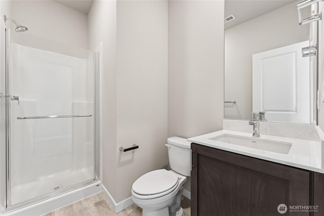 3822 98th Avenue Ct E Unit 9, Edgewood, WA 98371 - full bathroom featuring vanity and a shower with door