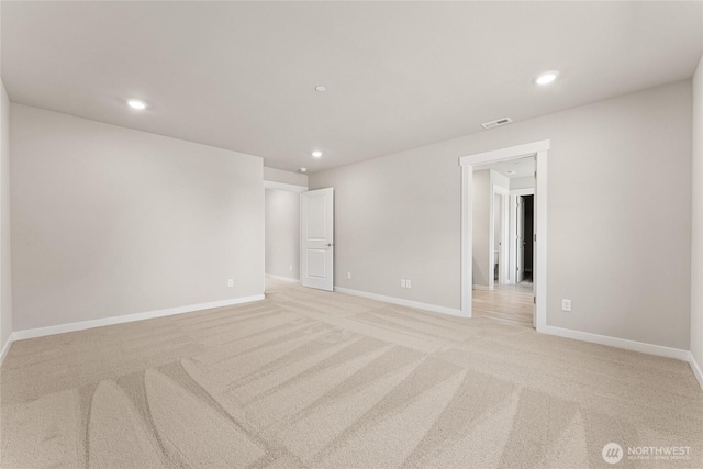 3822 98th Avenue Ct E Unit 9, Edgewood, WA 98371 - empty room with light carpet and recessed lighting