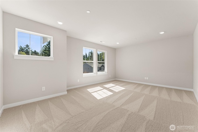 3822 98th Avenue Ct E Unit 9, Edgewood, WA 98371 - carpeted spare room with baseboards and recessed lighting
