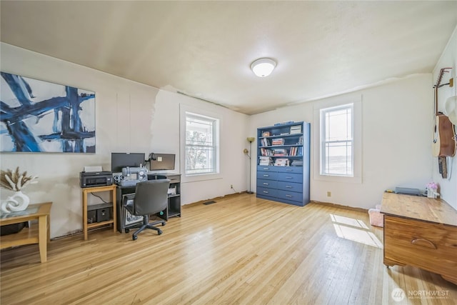 8495 Williams Rd E, Wilbur, WA 99185 - office with wood finished floors