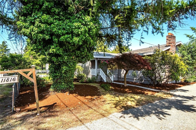 11816 40th Ave S, Tukwila, WA 98168 - view of property hidden behind natural elements with a chimney