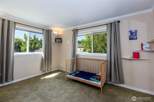 250 Tucker Ave Unit 22, Friday Harbor, WA 98250 - carpeted bedroom with crown molding and baseboards
