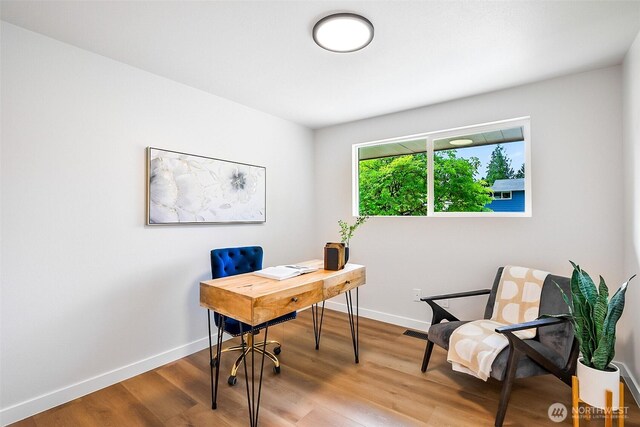 1231 121st Pl SE, Everett, WA 98208 - office with wood finished floors and baseboards