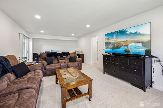 21710 104th Ave E, Graham, WA 98338 - living area with light colored carpet, recessed lighting, and baseboards