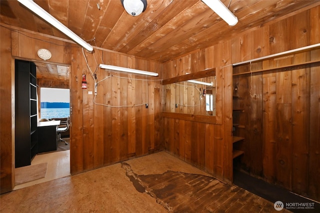 8204 Naketa Beach Walk, Mukilteo, WA 98275 - mudroom featuring wood walls and wood ceiling