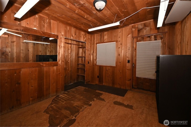 8204 Naketa Beach Walk, Mukilteo, WA 98275 - interior space with wood walls and wood ceiling