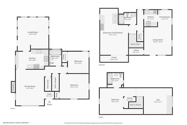603 NW 52nd St, Seattle, WA 98107 - room layout
