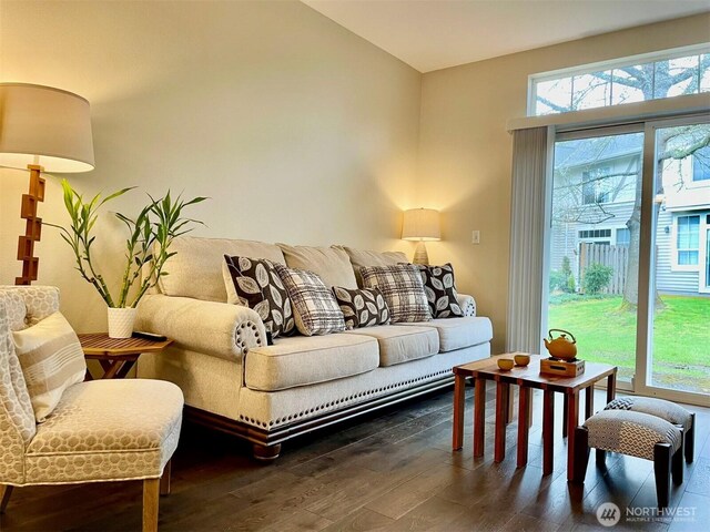 4459 249th Ter SE Unit 8-5, Issaquah, WA 98029 - living room featuring wood finished floors