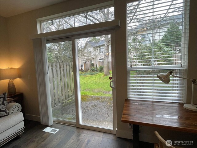 4459 249th Ter SE Unit 8-5, Issaquah, WA 98029 - doorway to outside with wood finished floors