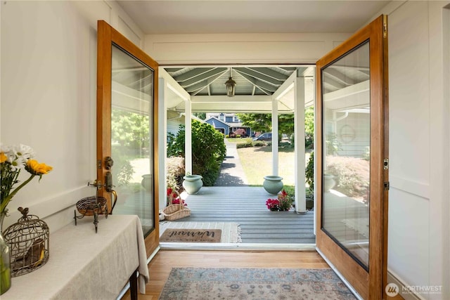 8082 Daniel Pl NW, Silverdale, WA 98383 - entryway featuring wood finished floors and french doors