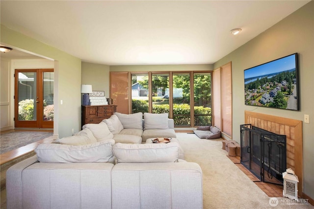 8082 Daniel Pl NW, Silverdale, WA 98383 - living area featuring a fireplace with flush hearth