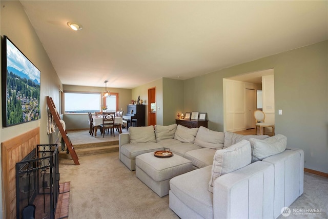 8082 Daniel Pl NW, Silverdale, WA 98383 - living room with light carpet and baseboards