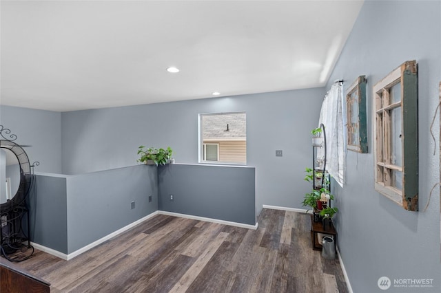 782 Fenway Ln SW, Tumwater, WA 98512 - unfurnished room featuring wood finished floors, baseboards, and recessed lighting