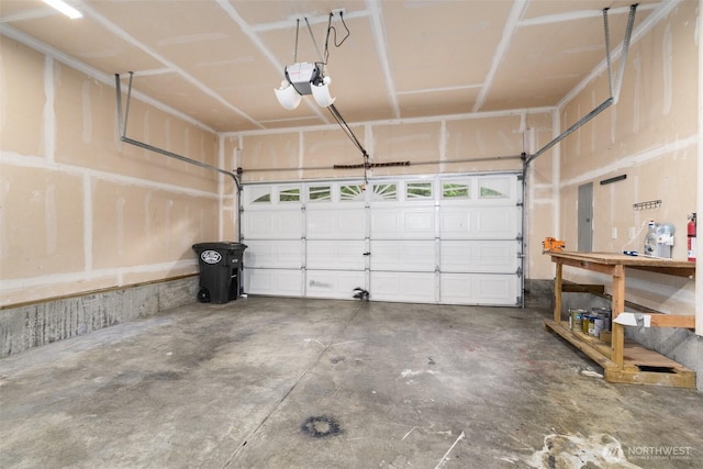 18822 Rampart Dr SE, Yelm, WA 98597 - garage with a garage door opener and electric panel
