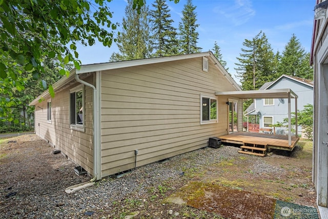 18822 Rampart Dr SE, Yelm, WA 98597 - view of property exterior with a deck